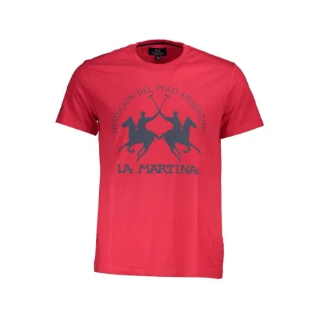 T-SHIRT À MANCHES COURTES POUR HOMME LA MARTINA ROUGE - LA MARTINA