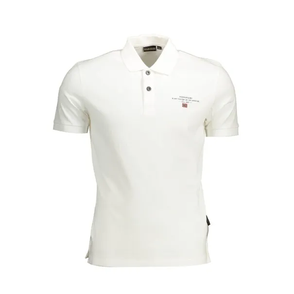 NAPAPIJRI POLO MANCHES COURTES HOMME BLANC - NAPAPIJRI