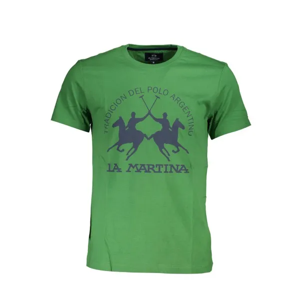 T-SHIRT À MANCHES COURTES POUR HOMME LA MARTINA VERT - LA MARTINA