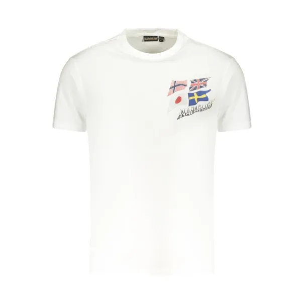 T-shirt blanc à manches courtes pour homme NAPAPIJRI - NAPAPIJRI