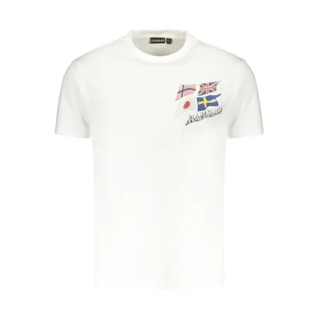 T-shirt blanc à manches courtes pour homme NAPAPIJRI - NAPAPIJRI