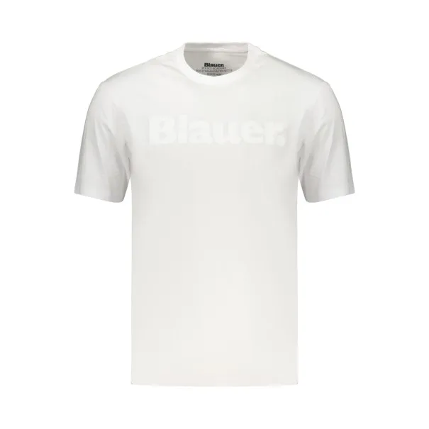 T-shirt blanc à manches courtes pour homme BLAUER APPAREL - BLAUER