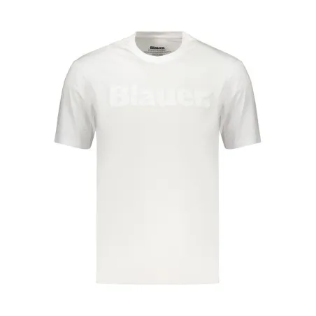 T-shirt blanc à manches courtes pour homme BLAUER APPAREL - BLAUER