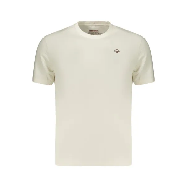 T-shirt blanc à manches courtes pour homme BLAUER APPAREL - BLAUER