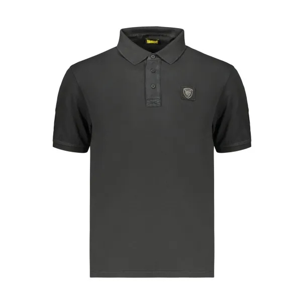 Polo à manches courtes pour homme BLAUER APPAREL, noir - BLAUER