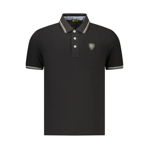 Polo à manches courtes pour homme BLAUER APPAREL, noir - BLAUER