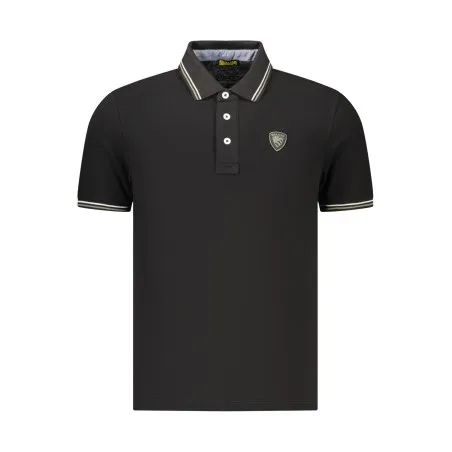 Polo à manches courtes pour homme BLAUER APPAREL, noir - BLAUER