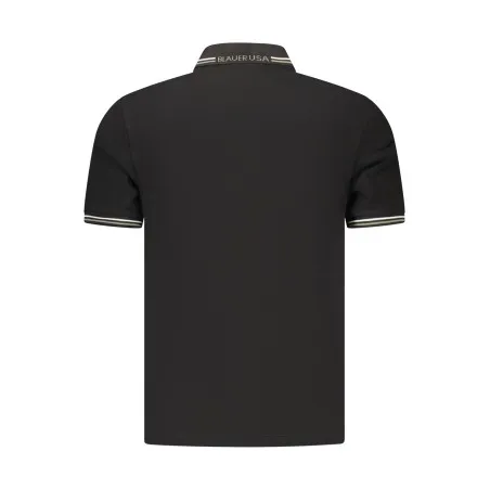 Polo à manches courtes pour homme BLAUER APPAREL, noir - BLAUER