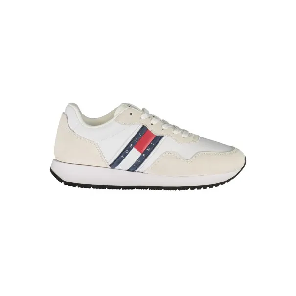 CHAUSSURES DE SPORT POUR HOMMES TOMMY HILFIGER BLANCHES - TOMMY HILFIGER