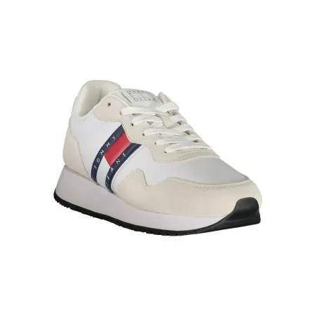 CHAUSSURES DE SPORT POUR HOMMES TOMMY HILFIGER BLANCHES - TOMMY HILFIGER