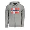 NORVÈGE 1963 SWEAT-SHIRT ZIPPÉ GRIS POUR HOMME - NORWAY 1963