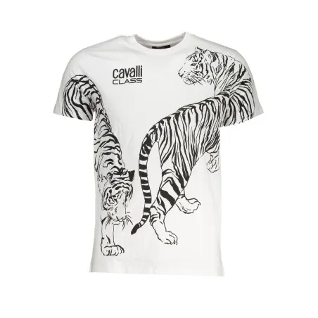 T-SHIRT MANCHES COURTES HOMME CAVALLI CLASS BLANC - CAVALLI CLASS