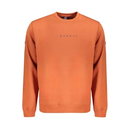 NORVÈGE 1963 SWEAT-SHIRT SANS FERMETURE ÉCLAIR POUR HOMME MARRON - NORWAY 1963