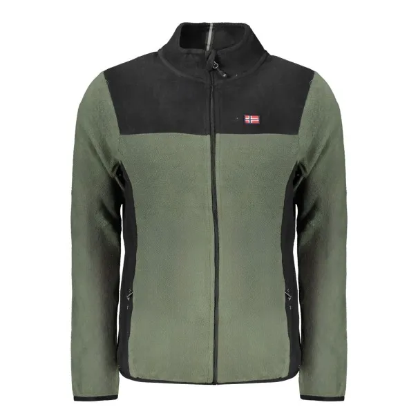 NORVÈGE 1963 SWEAT-SHIRT ZIPPÉ VERT POUR HOMME - NORWAY 1963