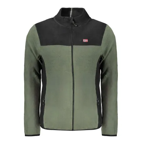 NORVÈGE 1963 SWEAT-SHIRT ZIPPÉ VERT POUR HOMME - NORWAY 1963