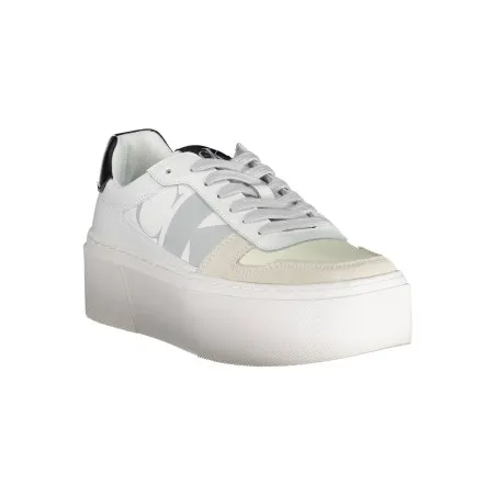 Basket Casual Femme CALVIN KLEIN  YW0YW01227F_BIANCO_03A - CALVIN KLEIN