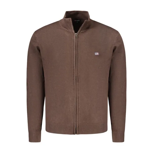 NORVÈGE 1963 CARDIGAN HOMME MARRON - NORWAY 1963