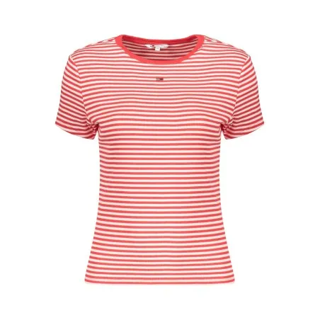 T-shirt à manches courtes pour femme Tommy Hilfiger, rouge - TOMMY HILFIGER