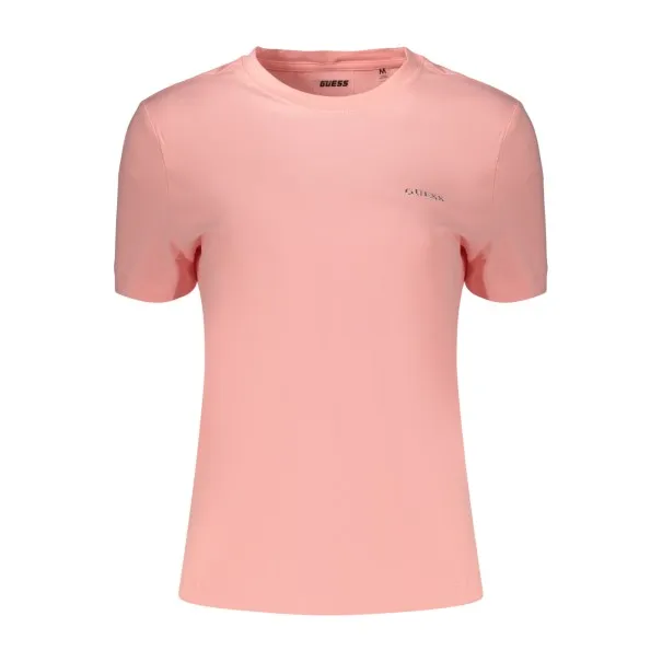 T-shirt à manches courtes rose Guess Jeans pour femme - GUESS JEANS