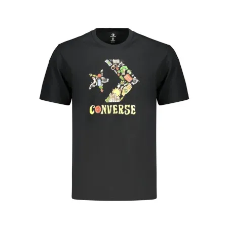 T-shirt Converse pour homme, manches courtes, noir - CONVERSE