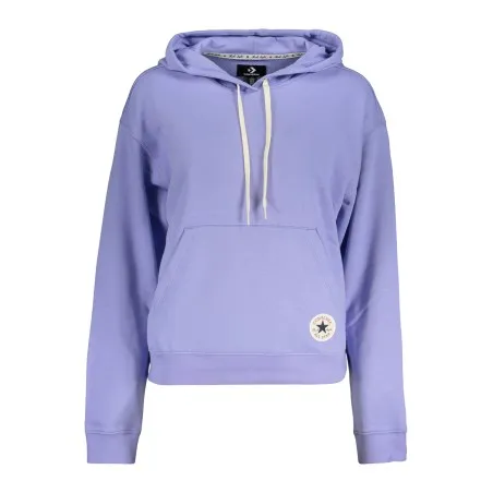 Sweat à capuche zippé Converse pour femme, violet - CONVERSE