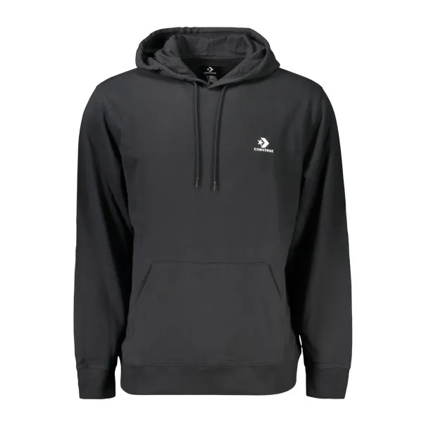 Sweat à capuche zippé Converse pour homme, noir - CONVERSE