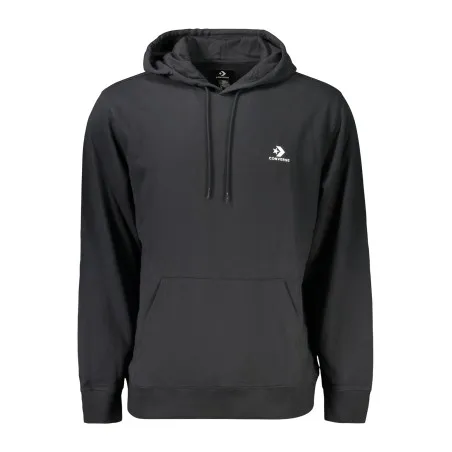 Sweat à capuche zippé Converse pour homme, noir - CONVERSE