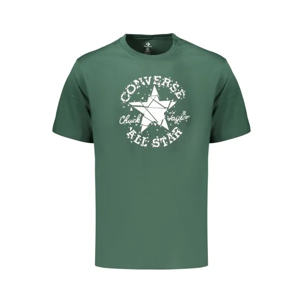 T-shirt Converse vert à manches courtes pour homme - CONVERSE