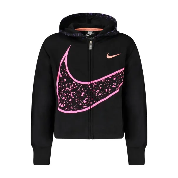 SWEAT-SHIRT ZIPPÉ NOIR NIKE POUR FILLE - NIKE