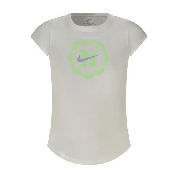T-SHIRT NIKE À MANCHES COURTES POUR FILLE, BLANC - NIKE