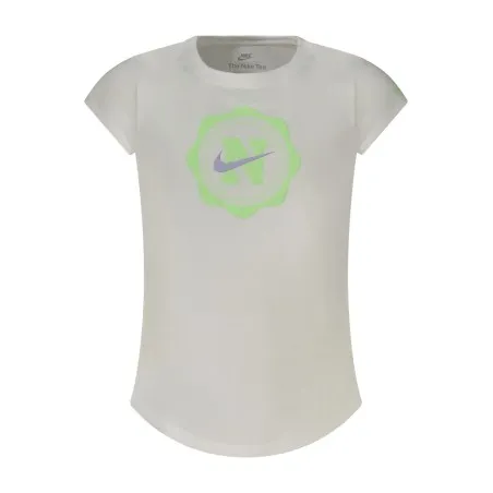 T-SHIRT NIKE À MANCHES COURTES POUR FILLE, BLANC - NIKE