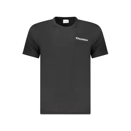 T-shirt noir à manches courtes Superga pour homme - SUPERGA