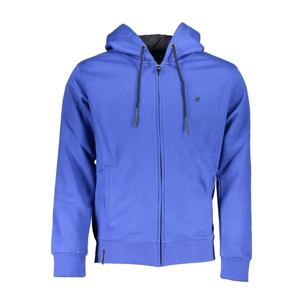 SWEAT-SHIRT BLEU À FERMETURE ÉCLAIR POUR HOMME US GRAND - U.S. GRAND