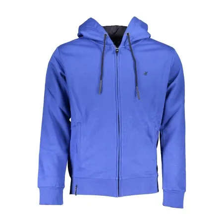 SWEAT-SHIRT BLEU À FERMETURE ÉCLAIR POUR HOMME US GRAND - U.S. GRAND