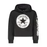 Sweat à capuche zippé Converse pour fille, noir - CONVERSE