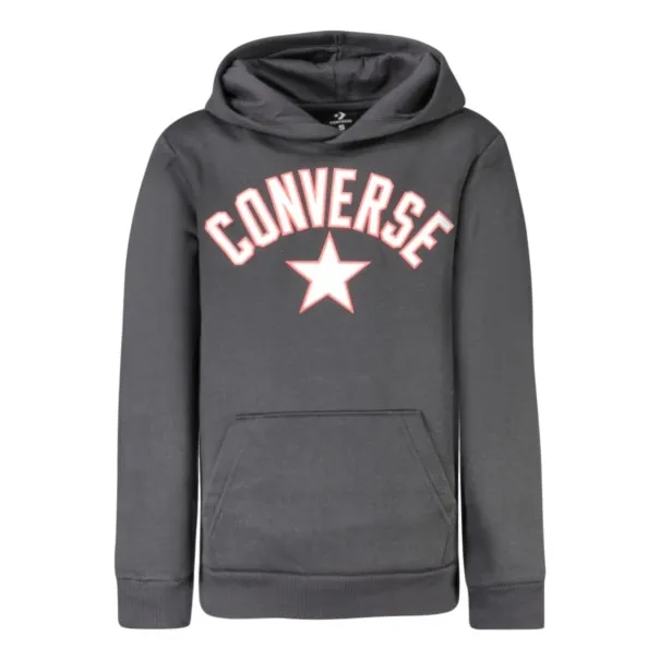 Sweat à capuche zippé noir Converse pour enfants - CONVERSE