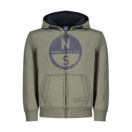 SWEAT-SHIRT VERT À FERMETURE ÉCLAIR POUR ENFANTS NORTH SAILS - NORTH SAILS