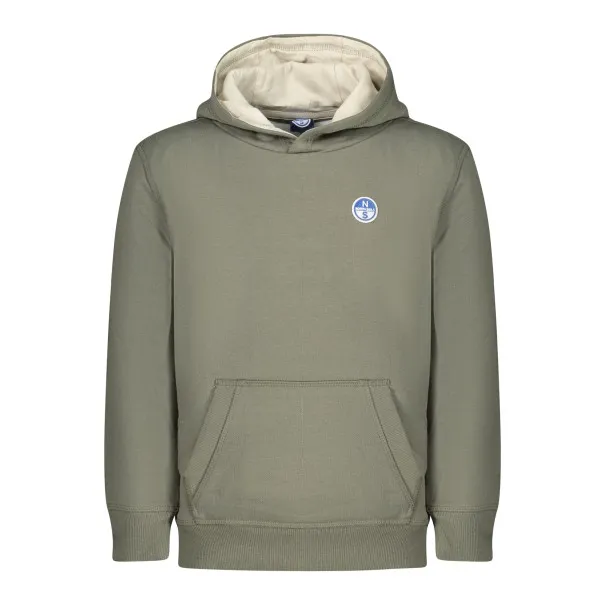 SWEAT-SHIRT FERMETURE ÉCLAIR POUR ENFANTS NORTH SAILS, VERT - NORTH SAILS