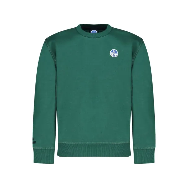 SWEAT-SHIRT FERMETURE ÉCLAIR POUR ENFANTS NORTH SAILS, VERT - NORTH SAILS