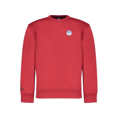 SWEAT-SHIRT ROUGE À FERMETURE ÉCLAIR POUR ENFANTS NORTH SAILS - NORTH SAILS