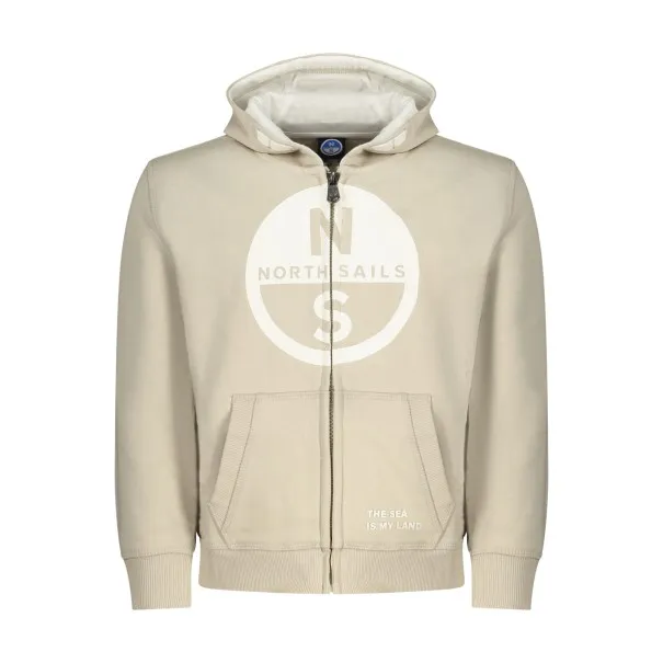 SWEAT-SHIRT FERMÉ BEIGE POUR ENFANTS NORTH SAILS - NORTH SAILS