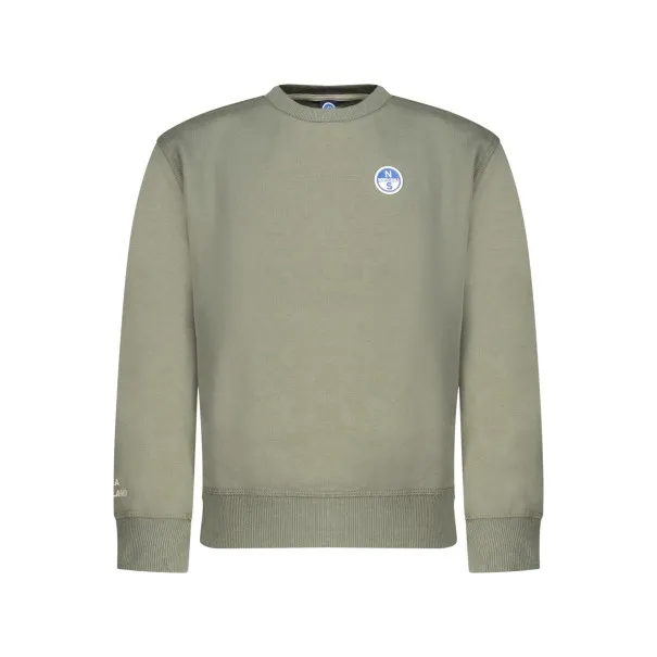 SWEAT-SHIRT FERMETURE ÉCLAIR POUR ENFANTS NORTH SAILS, VERT - NORTH SAILS