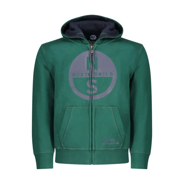 SWEAT-SHIRT VERT À FERMETURE ÉCLAIR POUR ENFANTS NORTH SAILS - NORTH SAILS