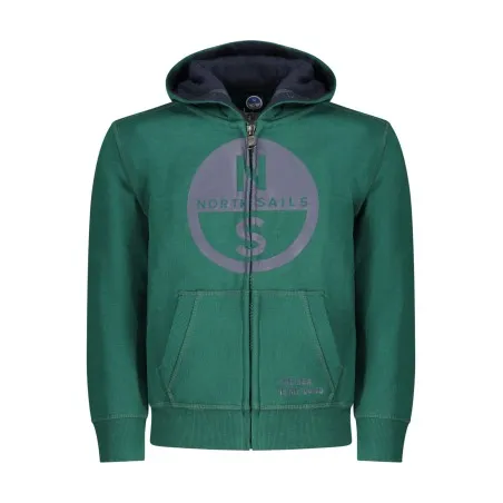 SWEAT-SHIRT VERT À FERMETURE ÉCLAIR POUR ENFANTS NORTH SAILS - NORTH SAILS