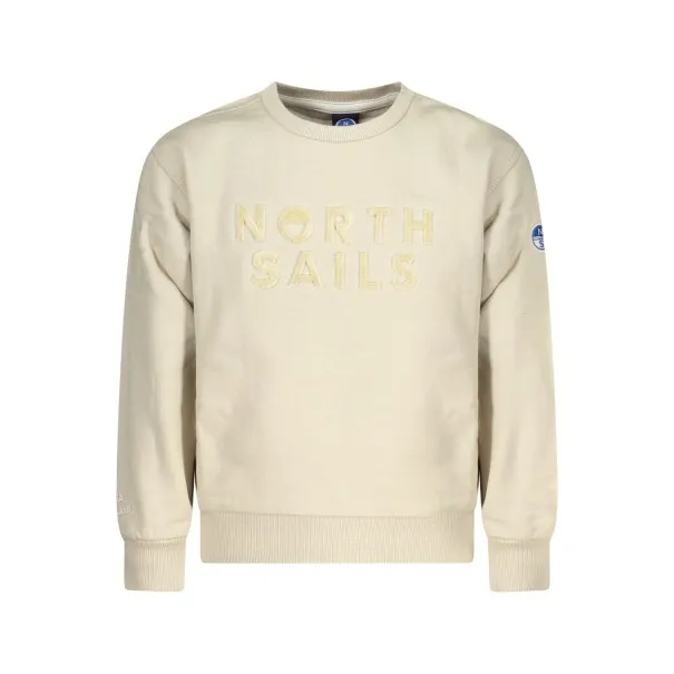 SWEAT-SHIRT FERMETURE ÉCLAIR POUR ENFANTS NORTH SAILS, BEIGE - NORTH SAILS