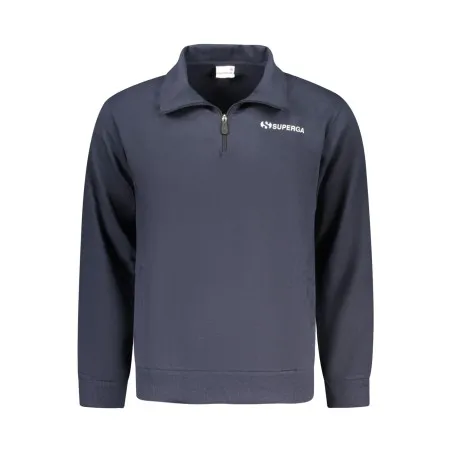 SWEAT-SHIRT BLEU À FERMETURE ÉCLAIR SUPERGA POUR HOMME - SUPERGA