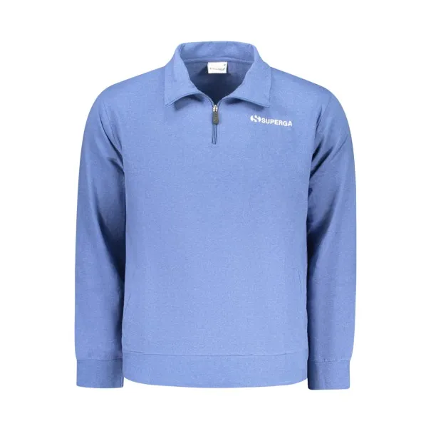 Sweat-shirt zippé Superga pour homme, bleu - SUPERGA