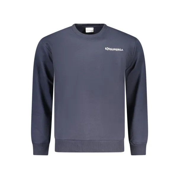 SWEAT-SHIRT BLEU À FERMETURE ÉCLAIR SUPERGA POUR HOMME - SUPERGA
