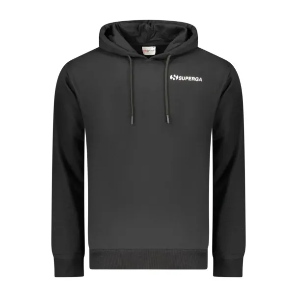 SWEAT-SHIRT NOIR À FERMETURE ÉCLAIR SUPERGA POUR HOMME - SUPERGA