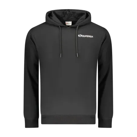 SWEAT-SHIRT NOIR À FERMETURE ÉCLAIR SUPERGA POUR HOMME - SUPERGA